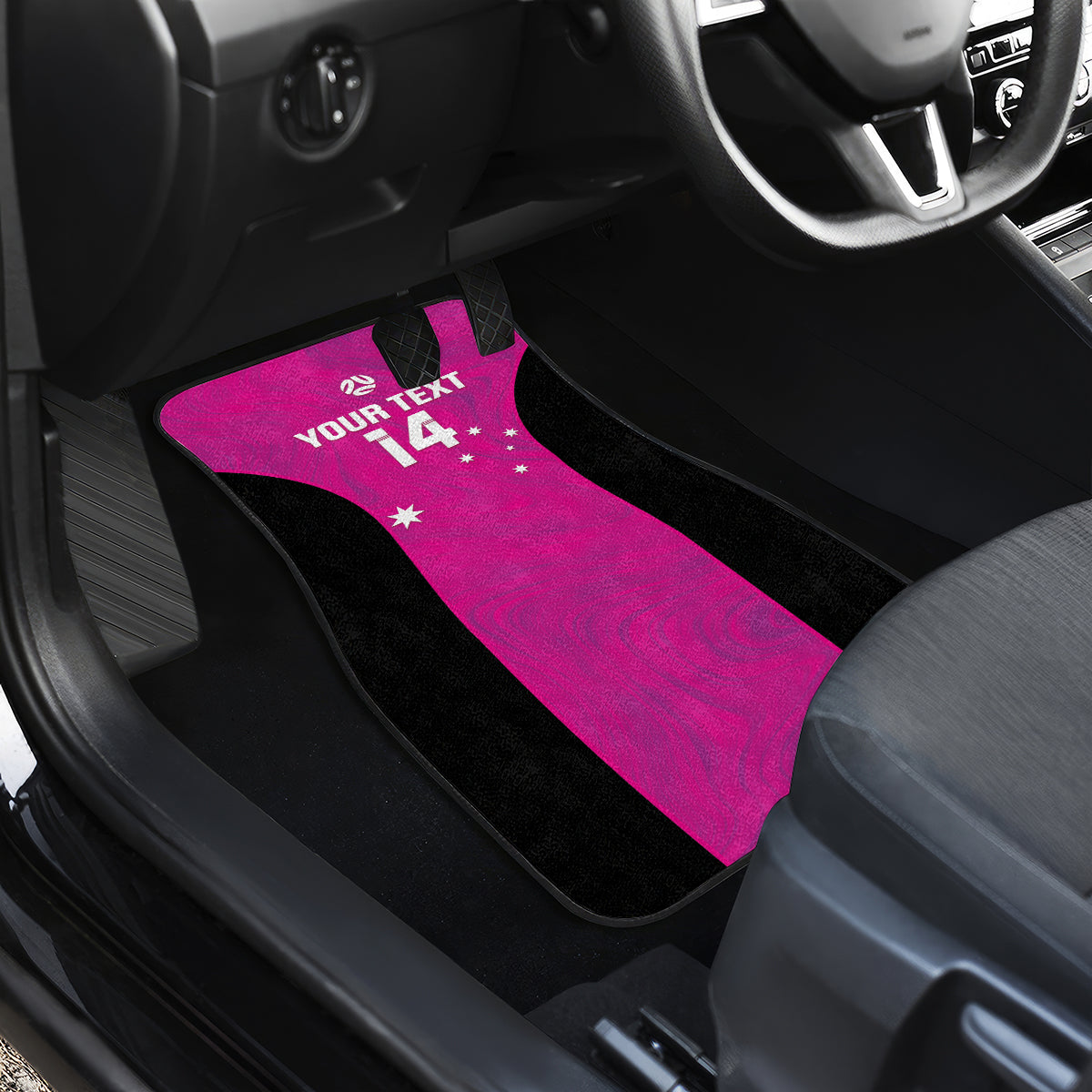 Custom Australia Soccer Car Mats Matildas Go Champions - Pink