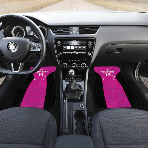 Custom Australia Soccer Car Mats Matildas Go Champions - Pink