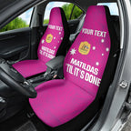 Custom Australia Soccer Car Seat Cover Matildas Go Champions - Pink