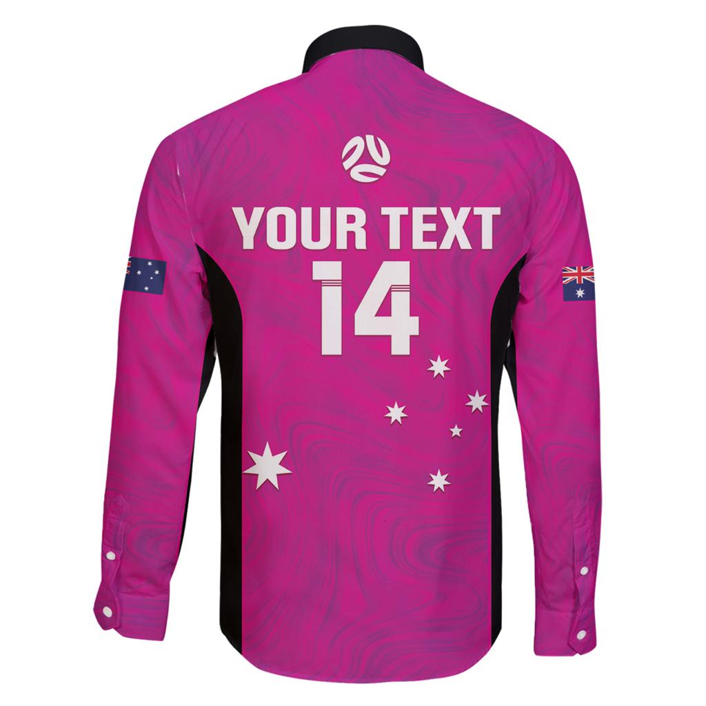 Custom Australia Soccer Family Matching Summer Maxi Dress and Hawaiian Shirt Matildas Go Champions - Pink