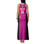 Custom Australia Soccer Family Matching Tank Maxi Dress and Hawaiian Shirt Matildas Go Champions - Pink