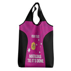 Custom Australia Soccer Grocery Bag Matildas Go Champions - Pink