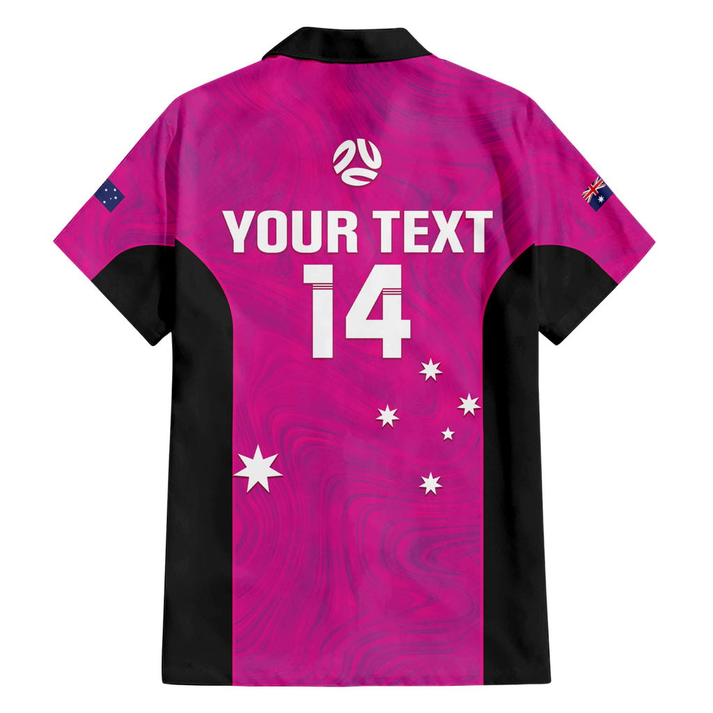 Custom Australia Soccer Hawaiian Shirt Matildas Go Champions - Pink