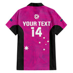 Custom Australia Soccer Hawaiian Shirt Matildas Go Champions - Pink