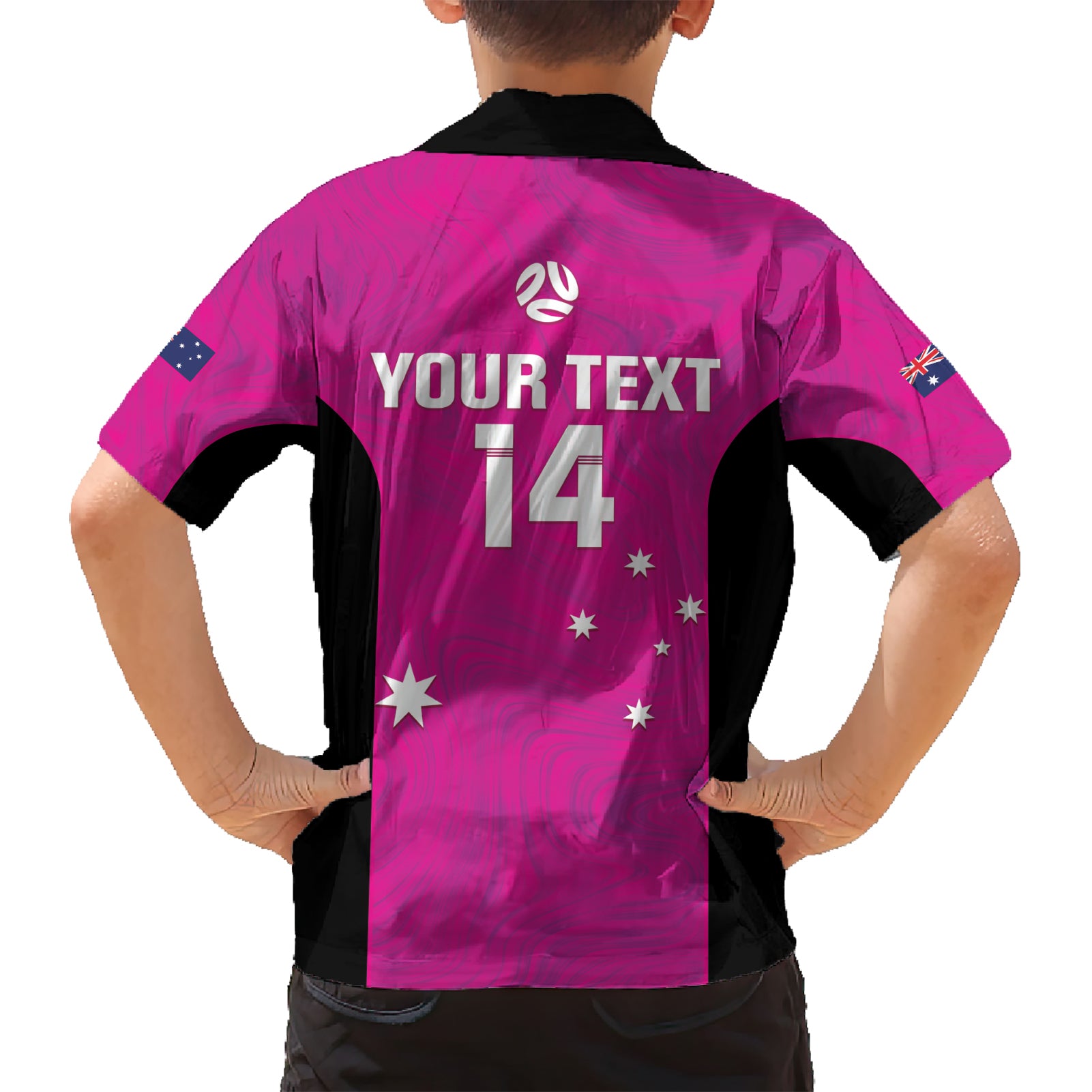 Custom Australia Soccer Hawaiian Shirt Matildas Go Champions - Pink