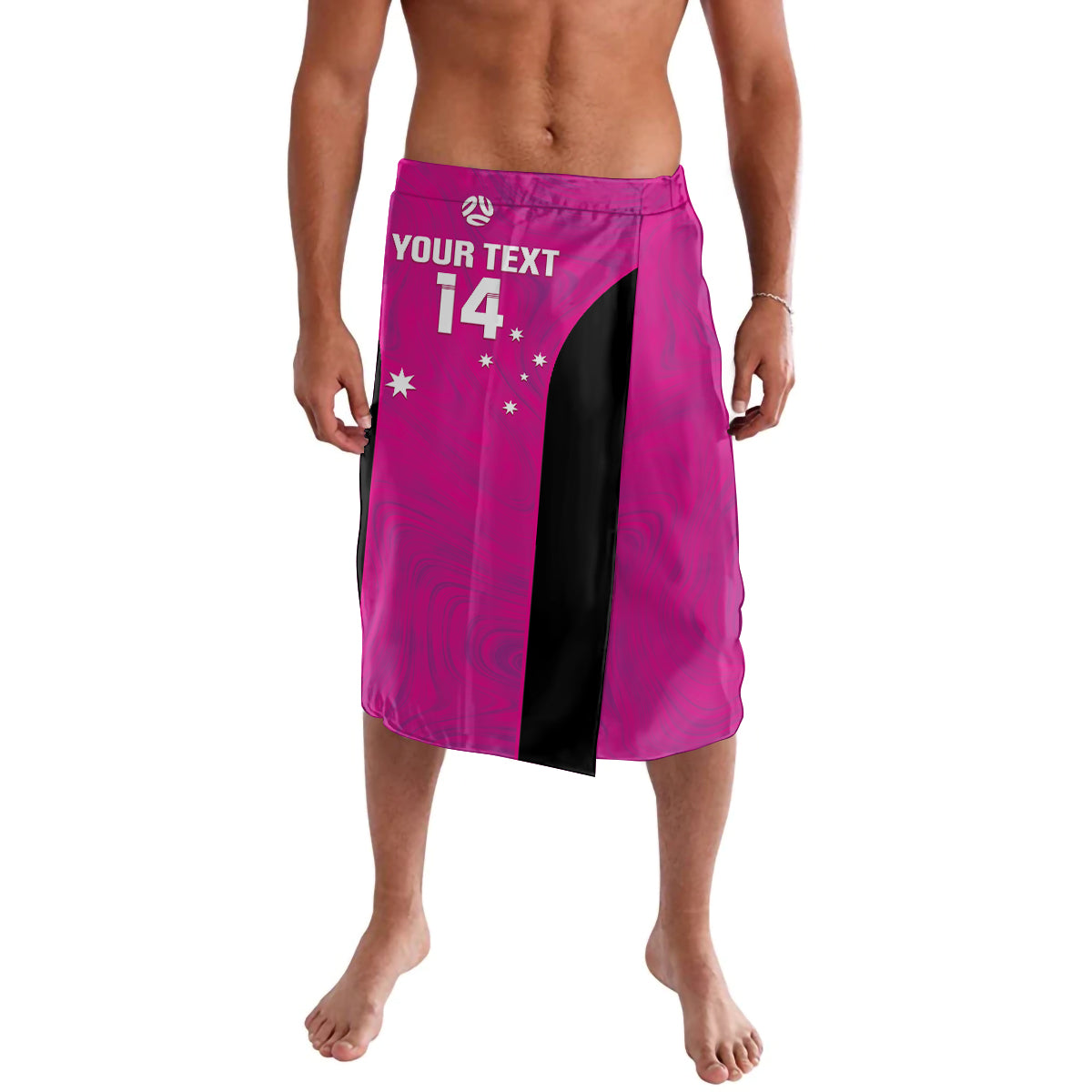 Custom Australia Soccer Lavalava Matildas Go Champions - Pink