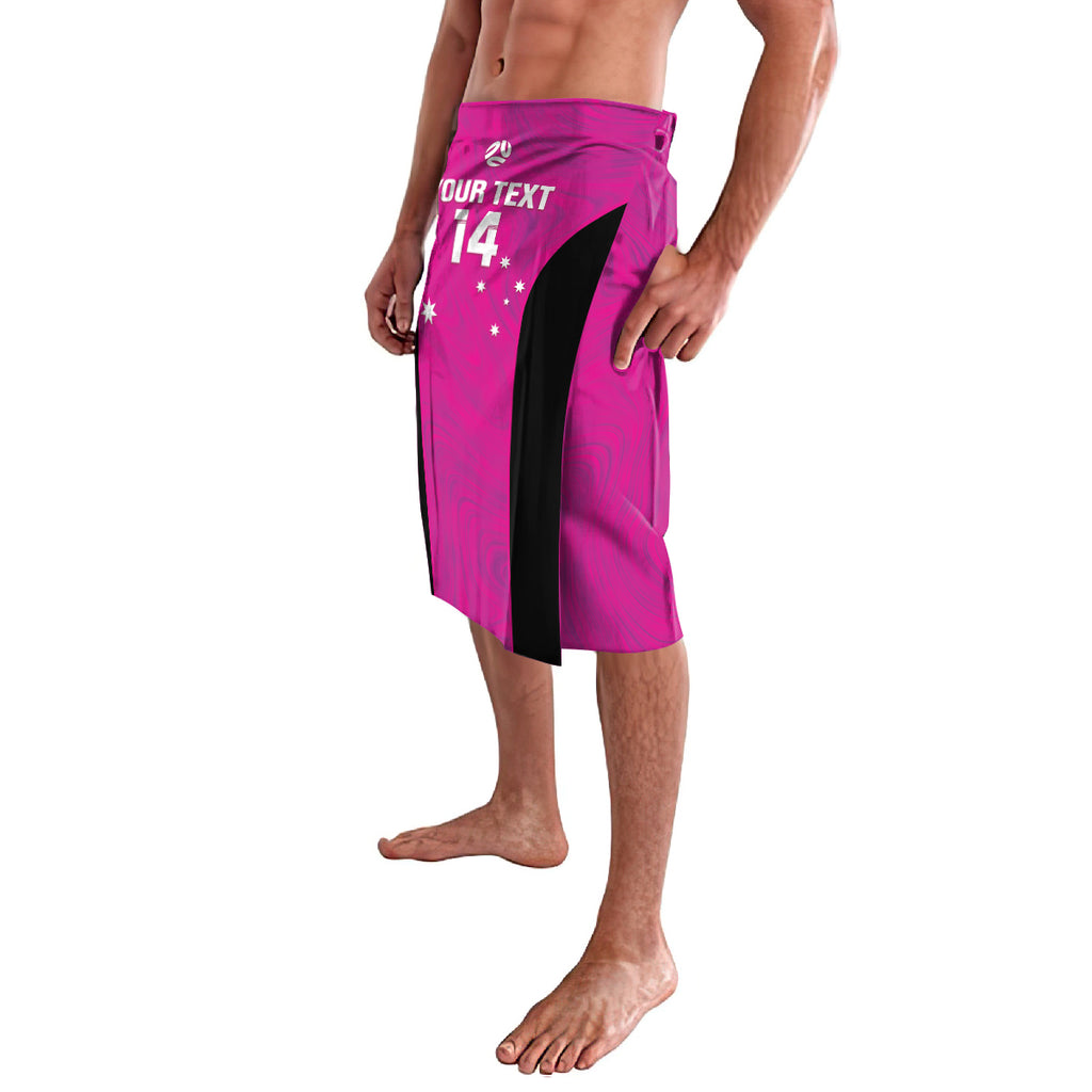 Custom Australia Soccer Lavalava Matildas Go Champions - Pink