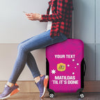 Custom Australia Soccer Luggage Cover Matildas Go Champions - Pink