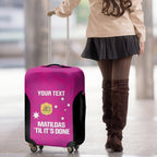 Custom Australia Soccer Luggage Cover Matildas Go Champions - Pink