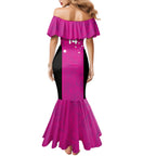 Custom Australia Soccer Mermaid Dress Matildas Go Champions - Pink