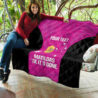 Custom Australia Soccer Quilt Matildas Go Champions - Pink