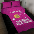 Custom Australia Soccer Quilt Bed Set Matildas Go Champions - Pink
