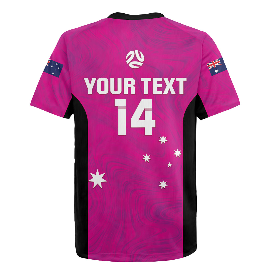 Custom Australia Soccer Rugby Jersey Matildas Go Champions - Pink