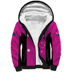 Custom Australia Soccer Sherpa Hoodie Matildas Go Champions - Pink
