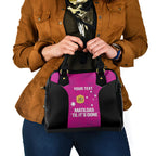 Custom Australia Soccer Shoulder Handbag Matildas Go Champions - Pink