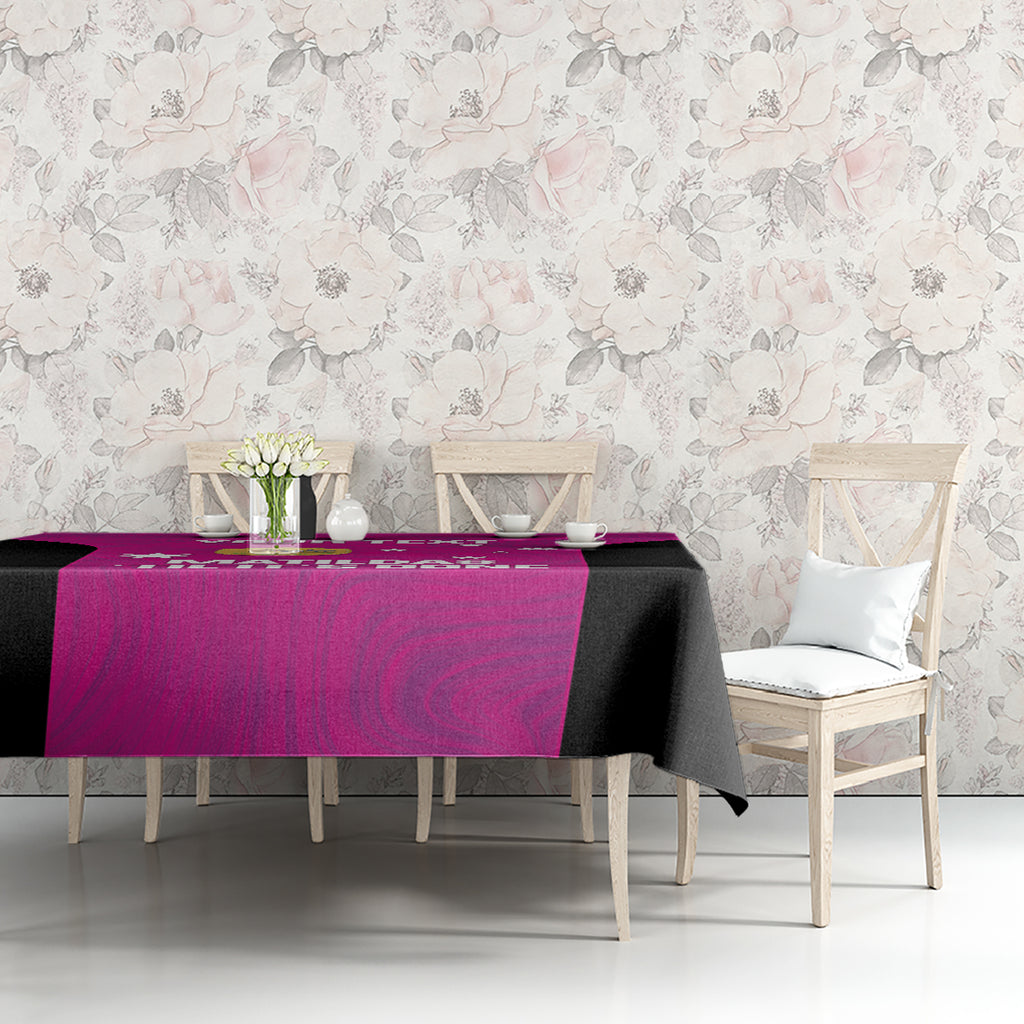 Custom Australia Soccer Tablecloth Matildas Go Champions - Pink
