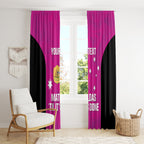 Custom Australia Soccer Window Curtain Matildas Go Champions - Pink
