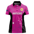 Custom Australia Soccer Women Polo Shirt Matildas Go Champions - Pink