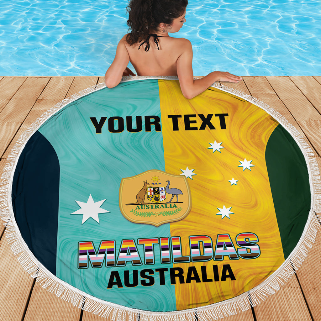 Custom Pride Month Matildas Beach Blanket Australia Til Its Done Mixed Color