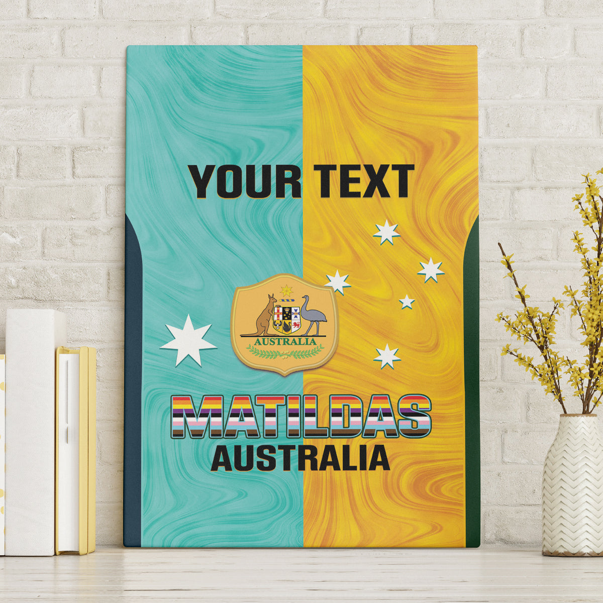 Custom Pride Month Matildas Canvas Wall Art Australia Til Its Done Mixed Color
