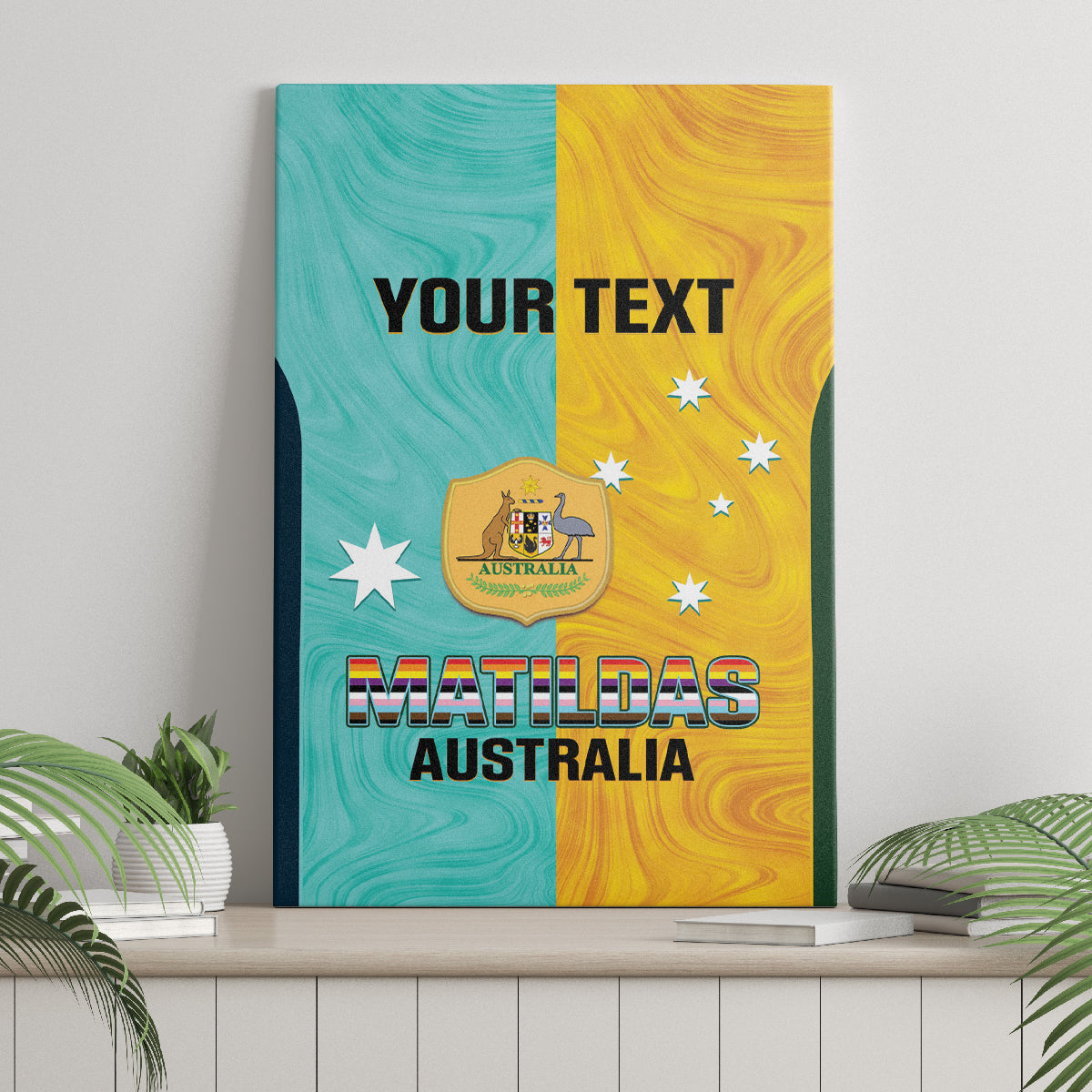 Custom Pride Month Matildas Canvas Wall Art Australia Til Its Done Mixed Color