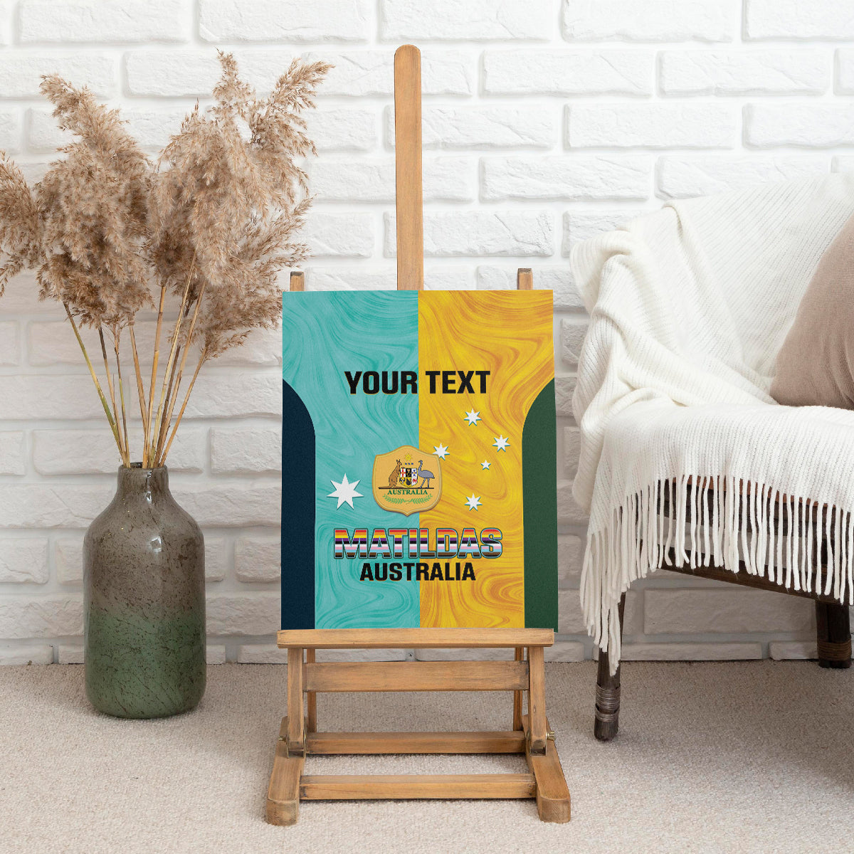 Custom Pride Month Matildas Canvas Wall Art Australia Til Its Done Mixed Color