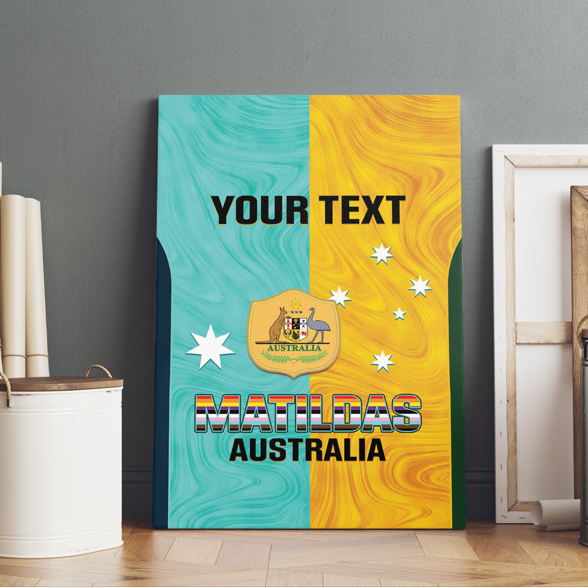 Custom Pride Month Matildas Canvas Wall Art Australia Til Its Done Mixed Color