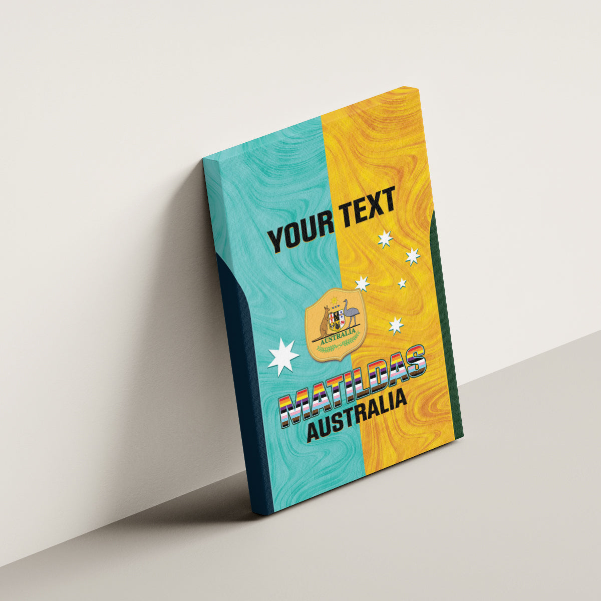 Custom Pride Month Matildas Canvas Wall Art Australia Til Its Done Mixed Color