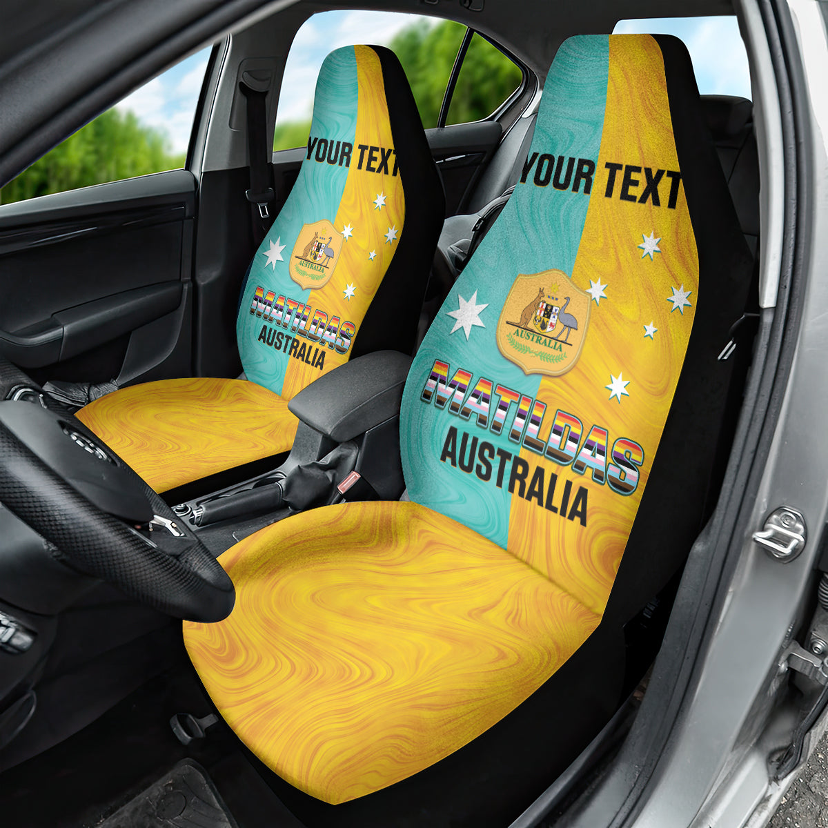 Custom Pride Month Matildas Car Seat Cover Australia Til Its Done Mixed Color
