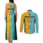 Custom Pride Month Matildas Couples Matching Tank Maxi Dress and Long Sleeve Button Shirt Australia Til Its Done Mixed Color
