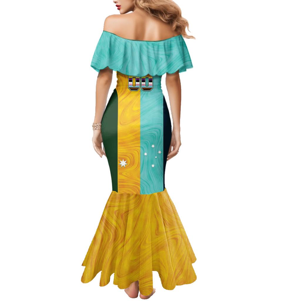 Custom Pride Month Matildas Family Matching Mermaid Dress and Hawaiian Shirt Australia Til Its Done Mixed Color