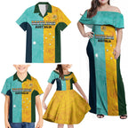 Custom Pride Month Matildas Family Matching Off Shoulder Maxi Dress and Hawaiian Shirt Australia Til Its Done Mixed Color