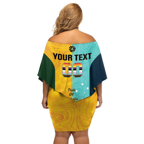 Custom Pride Month Matildas Family Matching Off Shoulder Short Dress and Hawaiian Shirt Australia Til Its Done Mixed Color