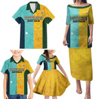 Custom Pride Month Matildas Family Matching Puletasi and Hawaiian Shirt Australia Til Its Done Mixed Color