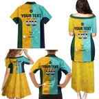 Custom Pride Month Matildas Family Matching Puletasi and Hawaiian Shirt Australia Til Its Done Mixed Color