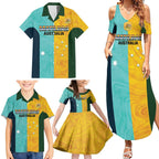 Custom Pride Month Matildas Family Matching Summer Maxi Dress and Hawaiian Shirt Australia Til Its Done Mixed Color