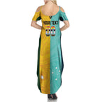 Custom Pride Month Matildas Family Matching Summer Maxi Dress and Hawaiian Shirt Australia Til Its Done Mixed Color