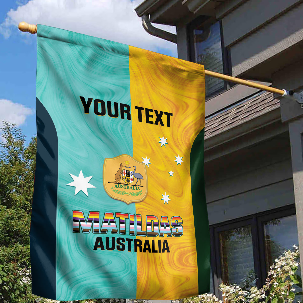 Custom Pride Month Matildas Garden Flag Australia Til Its Done Mixed Color