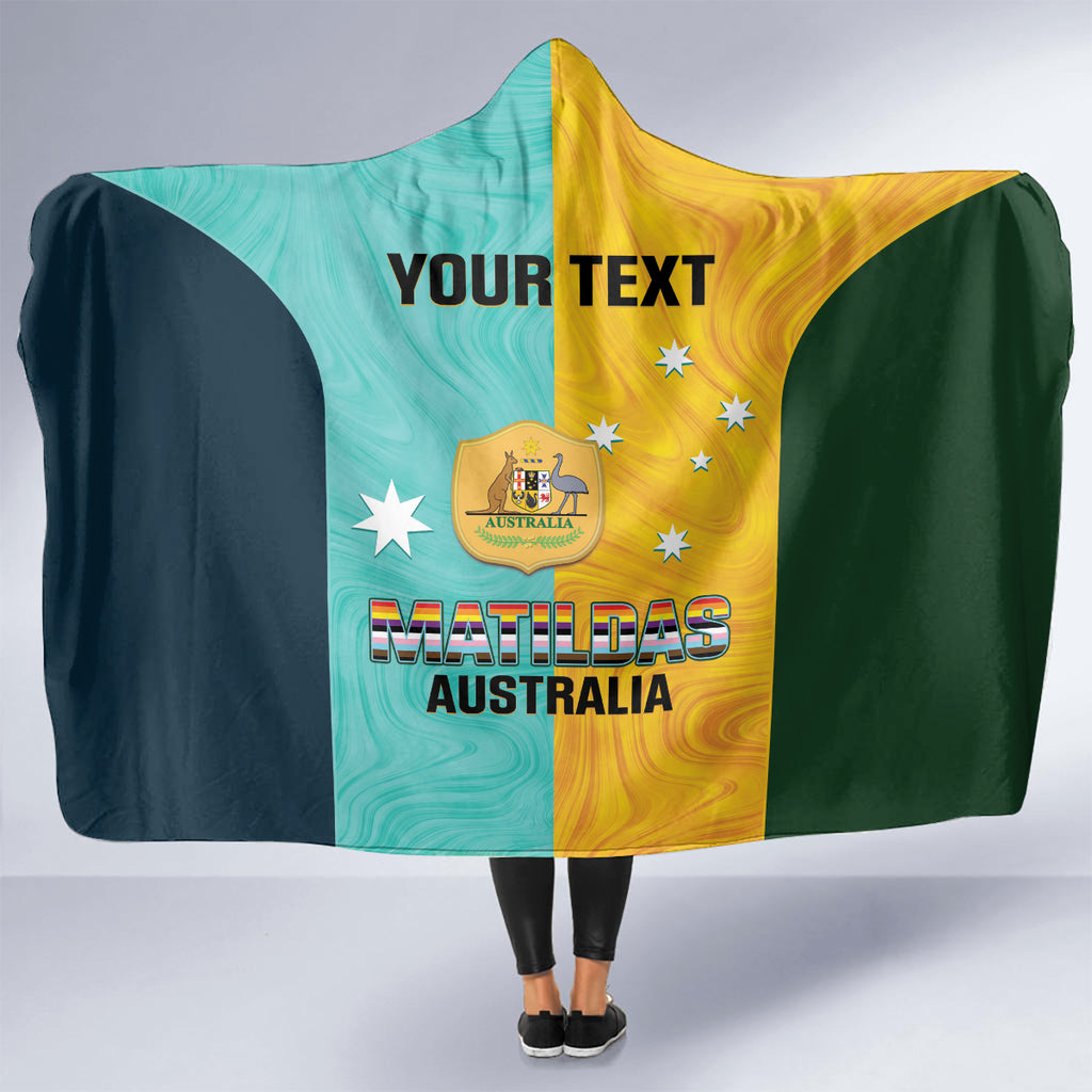 Custom Pride Month Matildas Hooded Blanket Australia Til Its Done Mixed Color