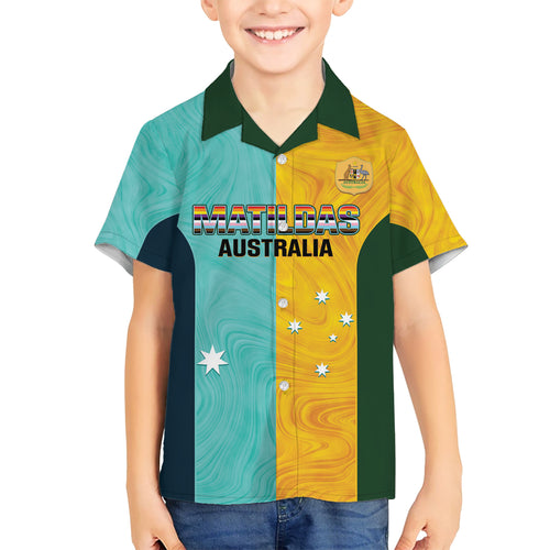 Custom Pride Month Matildas Kid Hawaiian Shirt Australia Til Its Done Mixed Color