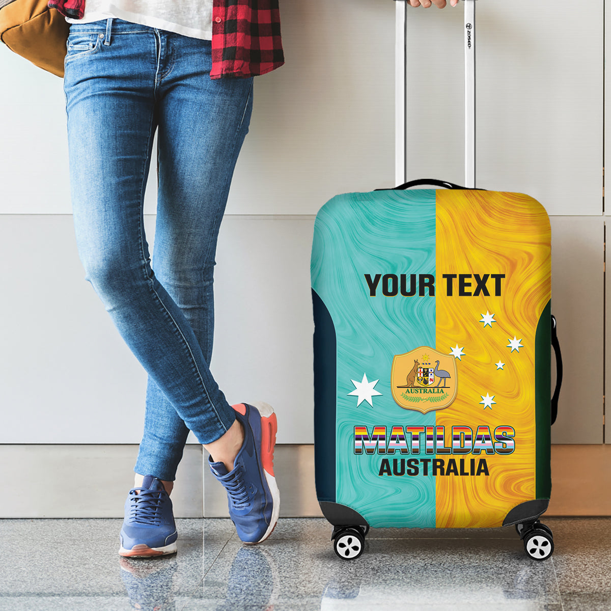 Custom Pride Month Matildas Luggage Cover Australia Til Its Done Mixed Color