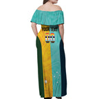 Custom Pride Month Matildas Off Shoulder Maxi Dress Australia Til Its Done Mixed Color