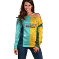 Custom Pride Month Matildas Off Shoulder Sweater Australia Til Its Done Mixed Color