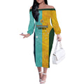 Custom Pride Month Matildas Off The Shoulder Long Sleeve Dress Australia Til Its Done Mixed Color