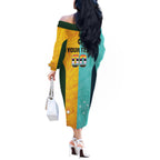 Custom Pride Month Matildas Off The Shoulder Long Sleeve Dress Australia Til Its Done Mixed Color
