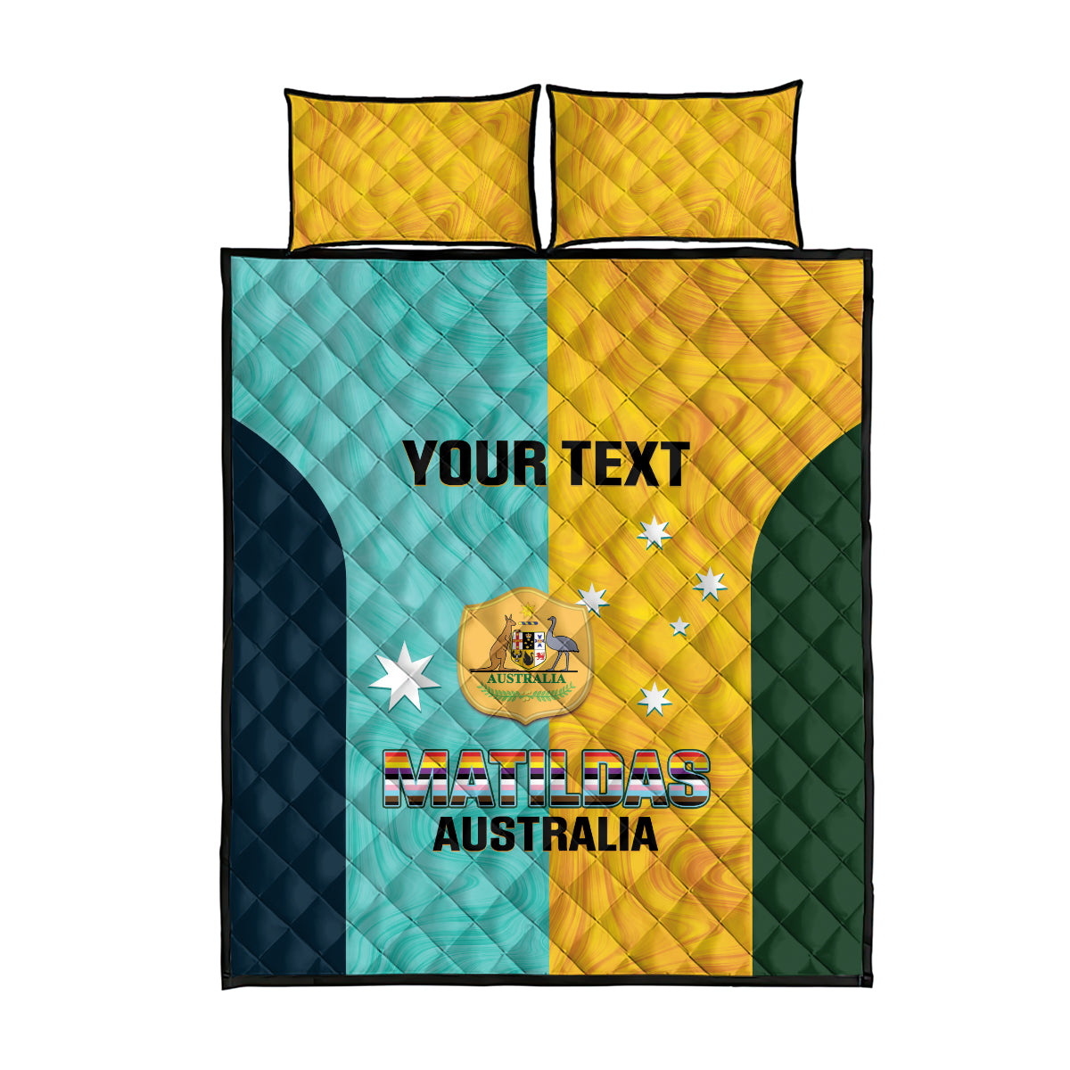 Custom Pride Month Matildas Quilt Bed Set Australia Til Its Done Mixed Color