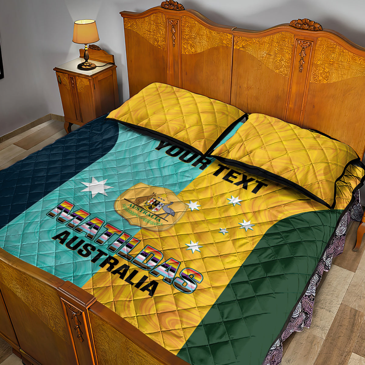 Custom Pride Month Matildas Quilt Bed Set Australia Til Its Done Mixed Color
