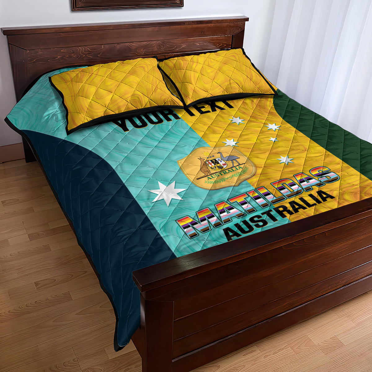 Custom Pride Month Matildas Quilt Bed Set Australia Til Its Done Mixed Color