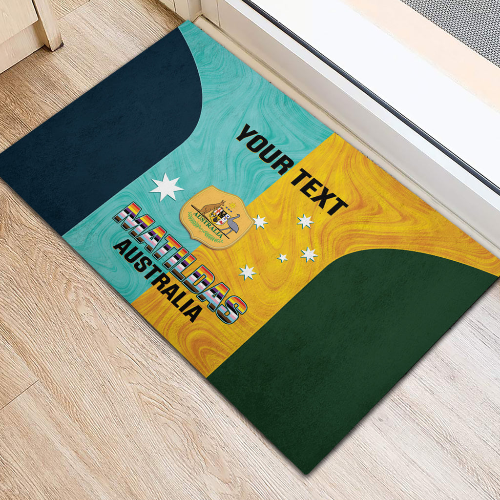 Custom Pride Month Matildas Rubber Doormat Australia Til Its Done Mixed Color