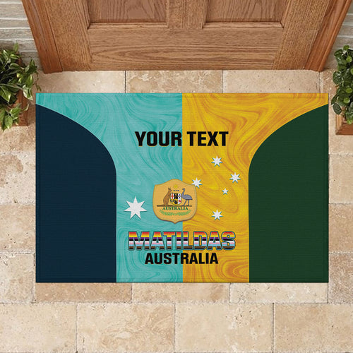 Custom Pride Month Matildas Rubber Doormat Australia Til Its Done Mixed Color